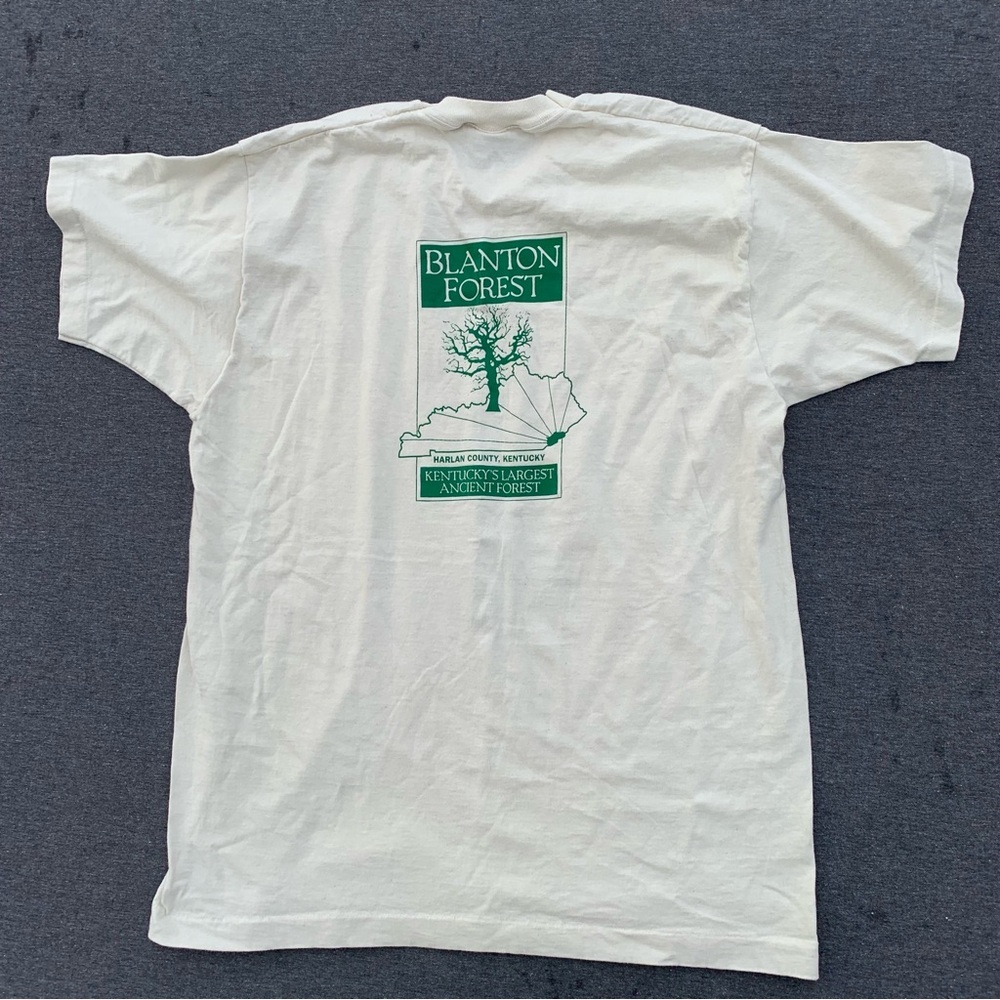 Vintage The Ancient One Blanton Forest Tee Shirt Harlan Kentucky 90s Nature - Picture 5 of 8